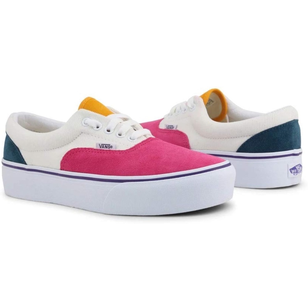 Women Vans Colorblock Sneakers 7.5 🩷💛🤍